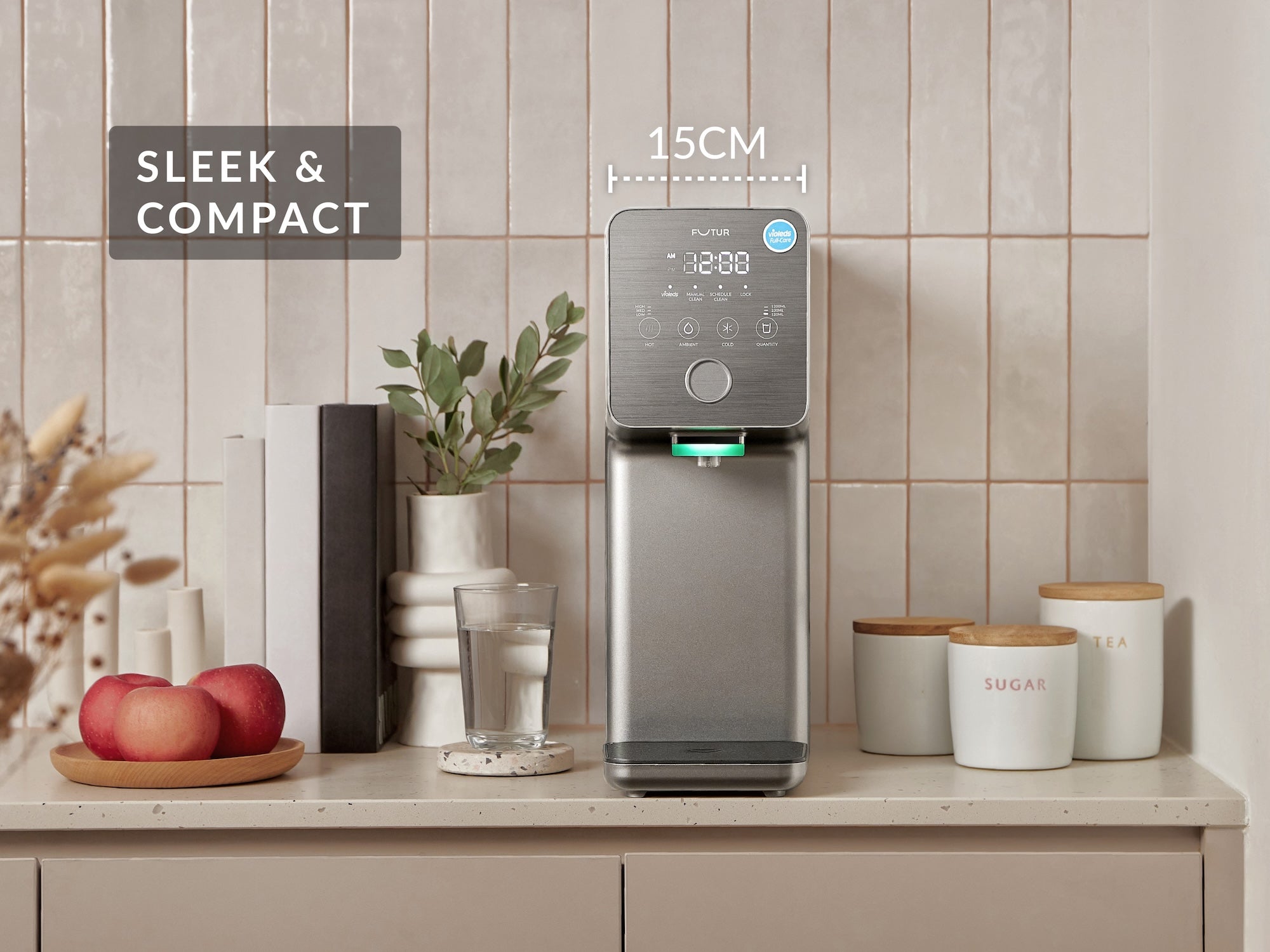 Silm and Compact Design with Fast Water Flow Rate